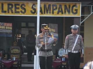 AKBP Siswantoro Pimpin Apel Gelar Pasukan Operasi Keselamatan Semeru Tahun 2023 Di Kabupaten Sampang